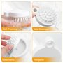 Diffuseur Seche Cheveux Diffuseur Boucle Pliable Embout Seche Cheveux Boucle avec Brosse Massage Cuir Chevelu Pour Buse D = 1,57