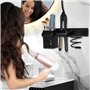 Support Seche Cheveux Porte Seche Cheveux Mural Support Seche Cheveux et Lisseur pour Rangement Brosse a Cheveux Hair Dryer Liss
