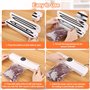 MXTIMWAN Machine Appareil Sous Vide Alimentaire,Appareil Mise Sous Vide Alimentaire, 62 KPA Machine Sous Vide Cuisine et la Cons