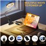 MXTIMWAN 5X Lampe Loupe, 360° Flexible Loupe à Pince, Loupe 5X avec lumière, 3 Couleurs 10 Luminosité, pour Travail de Bureau ét