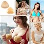 HELOVGE 2 Paires Coussinets Soutien-Gorge,Inserts De Soutien-Gorge Push Up,Inserts De Soutien-Gorge Adhésifs,Coussinets De Trian