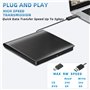 Mokeum Lecteur CD DVD externe, portable USB 3.0 et lecteur CD/DVD RW de type C, graveur compatible avec ordinateur portable de b