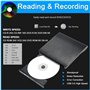 Mokeum Lecteur CD DVD externe, portable USB 3.0 et lecteur CD/DVD RW de type C, graveur compatible avec ordinateur portable de b
