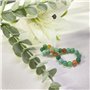 YPLonon Perle de Verre Rondes 8MM Craquelé Assortiment Des Billes de Cristal avec Trou Colorées Perles en Vrac Naturelles pour B