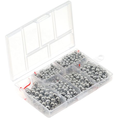 Lot de 650 Billes de Roulement en Acier de 4 à 8 mm