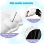 Dfuqanb Tapis de Souris et Repose-Poignet Clavier, Repose Poignet Clavier Nuage, Antidérapant Wrist Rest, PU Mignon Clavier Pad 