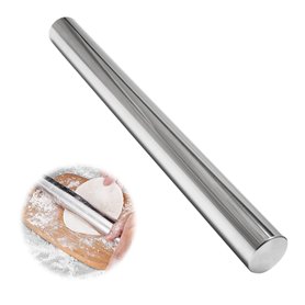 Aililong Rouleau à Pâtisserie en Acier Inoxydable - Qualité Supérieure pour Pizza