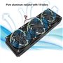 Diyeeni CPU Radiateur Ventilateur Portable CPU Radiateur De Refroidissement De l'eau G1 / 4 Fil Durable Et Pratique Radiateur De