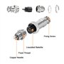 Aiqeer 5 Pièces 4 Broches GX12 Aviation Connecteur, 12 mm Fileté Panneau Métal Aviation Câble Connecteur, 5A Mâle Femelle Aviati