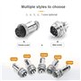 Aiqeer 5 Pièces 4 Broches GX12 Aviation Connecteur, 12 mm Fileté Panneau Métal Aviation Câble Connecteur, 5A Mâle Femelle Aviati