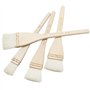 Longdex Creative Mark Lot de 4 pinceaux professionnels en poils de chèvre blancs doux pour le lavage, le travail fond, l'aquarel