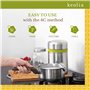Keolia Yahourtière Multidelice Sans Electricité, Yaourtiere Fromagere et Livre Yaourtiere Multidelices, Pot Yaourt Verre, Thermo