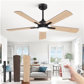 ZMISHIBO Ventilateur de Plafond avec Lumière Ø132 cm