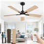 ZMISHIBO Ventilateur de Plafond avec Lumière Ø132 cm