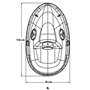 6 pouces et élastique réglable - Masque respiratoire O2