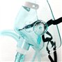 Lot de 3 - Masque à oxygène standard long pour adulte avec tuyau de 6,6 pouces et élastique réglable - Masque respiratoire O2
