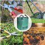 AUNEOS Sacs de Déchets Jardin Résistants en PP Robuste Sacs Poubelle de Jardin - Lot de 3 x 500L - Vert - 3 Unités