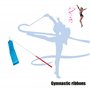 6pcs Rubans de Danse 2m Ruban de Danse Baguette de Danseur Banderoles banderoles rythmiques pour enfants pour Danse Artistique E