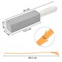 2 pièces Brosse de toilette en pierre ponce Nettoyage Dure WC +1 pièce outil de nettoyage pour le tuyaux d'évacuation Nettoyage 