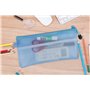 FOCCTS 16 pièces Trousses Transparentes lot Sac de rangment imperméable coloré Pencil Box Trousse de Toilette Stylo Pochettes à 