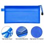 FOCCTS 16 pièces Trousses Transparentes lot Sac de rangment imperméable coloré Pencil Box Trousse de Toilette Stylo Pochettes à 