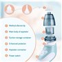 Mouche Bébé Electrique ,Aspirateur nasal bébé nettoyeur de nez électrique et dissolvant de cérumen avec 6 buses réutilisables po