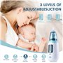 Mouche Bébé Electrique ,Aspirateur nasal bébé nettoyeur de nez électrique et dissolvant de cérumen avec 6 buses réutilisables po