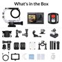 Aviner Action Cam 4K Caméra sous-Marine étanche 40 m Ultra HD 20 MP 170 degrés Ultra Grand Angle WiFi stabilisation Glace avec 2
