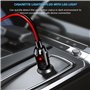 Hoembpn Fiche Male Allume Cigare Voiture avec Fusible 10A/15A et LED,12V/24V Universel Adaptateur Mâle Très Résistant pour Allum