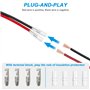 Hoembpn Fiche Male Allume Cigare Voiture avec Fusible 10A/15A et LED,12V/24V Universel Adaptateur Mâle Très Résistant pour Allum