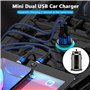 Hoembpn Adaptateur de Prise Allume-Cigare de Voiture 180W Haute Puissance 1 à 2 Voiture Allume Cigare Socket 18AWG,12V/24V Doubl
