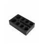 SCHAUMEX® Porte-Bouteilles en Mousse | pour 6 Bouteilles | Mousse spéciale pour Camping/Caravane/Camping-Car/Bateau | Fabricatio