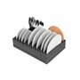 SCHAUMEX® - Porte-Assiettes et Couverts - pour 12 Assiettes Petites/Grandes/à Soupe - pour Camping-Car/Caravane/Bateau - très lé