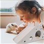 QFEHTHSK 1 Maison De Toboggan Et 1 Pont en Arc Coloré, Jouet pour Hamster, Jouet Créatif, Fournitures pour Animaux De Compagnie,