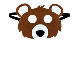 KSBBHDS 2 Morceaux De Masques d'ours Brun Et 2 Morceaux De Gros Masques De Gros Loup