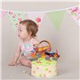 TYFGRT 8 Inserts De Gâteau De Course, 10 Inserts De Drapeau De Course, Décorations De Gâteau d'anniversaire pour Enfants, Ensemb