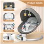 Transat Balancelle Bebe Electrique,Helangel Transat Bébé avec Télécommande et Wireless pour Style de contrôle APP,e pour Enfants