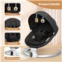 Transat Bebe Electrique,Helangel Balancelle avec Télécommande et Wireless Berceau Electrique Bebe avec Harnais de sécurité 5 Poi