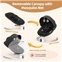 Transat Bebe Electrique,Helangel Balancelle avec Télécommande et Wireless Berceau Electrique Bebe avec Harnais de sécurité 5 Poi