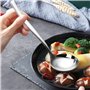 Yesdate Lot de 6 cuillères louches à soupe en acier inoxydable, ustensiles de cuisine louches