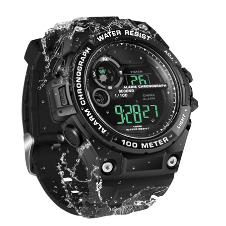 TEKMAGIC 100m sous l'eau Plongée sous-Marine Montre Bracelet pour Hommes Garçons avec Fonctions d'Chronomètre