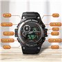 TEKMAGIC 100m sous l'eau Plongée sous-Marine Montre Bracelet pour Hommes Garçons avec Fonctions d'Chronomètre, Chronographe, Ala