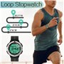 TEKMAGIC 100m sous-Marin Montre-Bracelet Podomètre pour Hommes Garçons Montre Natation Etanche avec Fonction de Chronomètre de T