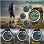 TEKMAGIC 100m sous-Marin Montre-Bracelet Podomètre pour Hommes Garçons Montre Natation Etanche avec Fonction de Chronomètre de T
