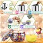 Amzeeniu Kit de Fabrication de Bougies de Cire Bricolage,Coffret Cadeau DIY Bricolage,DIY Bougies,Cire de soja,8 les boîtes à Bo