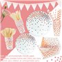 VIPNAJI 186 PCS Vaisselle Anniversaire Assiette Vaisselles Anniversaires Fille Assiettes Dîner Dessert Tasse Serviette Papier Pa