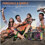 Machine de karaoké avec 2 haut-parleurs de microphone sans fil, un système de sonorisation Bluetooth portable pour adultes et en