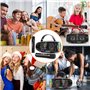 Machine de karaoké avec 2 haut-parleurs de microphone sans fil, un système de sonorisation Bluetooth portable pour adultes et en