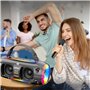 Machine de karaoké avec 2 haut-parleurs de microphone sans fil, un système de sonorisation Bluetooth portable pour adultes et en