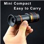 Yolistar Kit de Lentilles de Caméra pour Téléphone 12X Téléobjectif, Télescope Monoculaire avec Clip Fixe, Objectif Fisheye - Ob